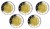 2 € Niemcy x5 30 lat Flagi UE 2015 ADFGJ