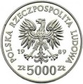 5000 zł Toruń - M. Kopernik 1989