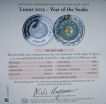 Laos 2000 kip rok Węża z jadeitem 2013