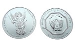 UKRAINA 1 UAH Archanioł Michał 2012 1 OZ Ag.999
