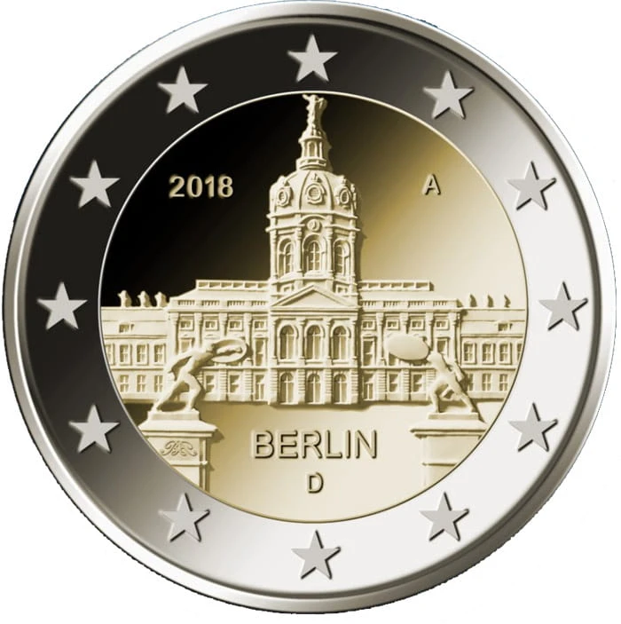 2 euro Niemcy Berlin Charlottenburg 2018