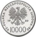 10000 zł Jan Paweł II  mozaika 1989