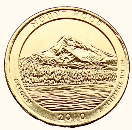USA 25 c Park Narodowy Mount Hood nr 5 2010 24K Au