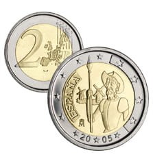 2 € HISZPANIA Don Kichot 2005