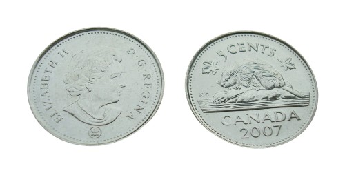 Kanada 5 c 1993/2007 Bóbr