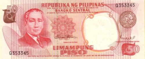 Filipiny 50 piso Pałac 1969 P-146b