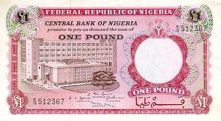 Nigeria 1 funt rolnik 1967 P-8