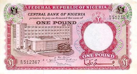 Nigeria 1 funt rolnik 1967 P-8