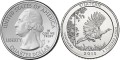 USA 25c Parki narodowe x 5 2015