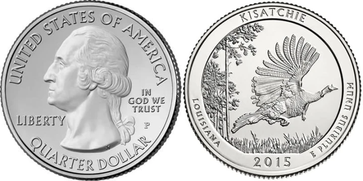 USA 25c Parki narodowe x 5 2015