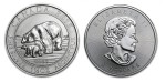 Kanada 8$  Niedźwiedzie polarne 1 i 1/4 OZ Ag.999 2015
