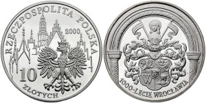 10 zł 1000-lecie Wrocławia 2000