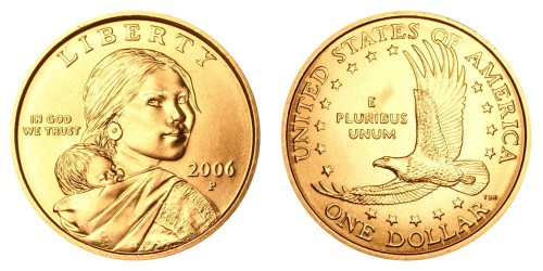 USA 1$ Rdzenni Amerykanie Sacagawea 2006