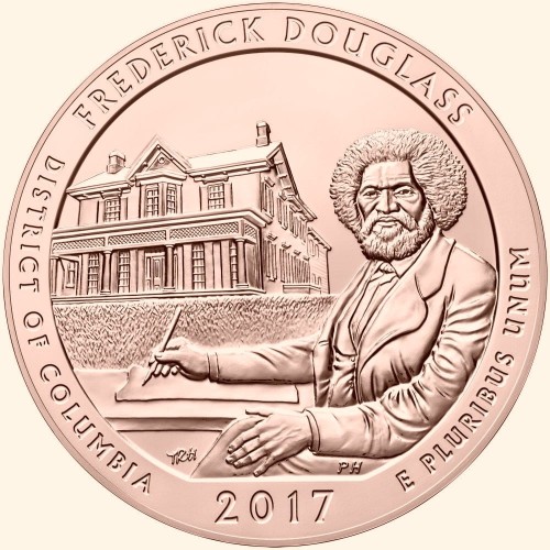 USA 25 c Park Frederick Douglas 2017 nr 37 24kAu