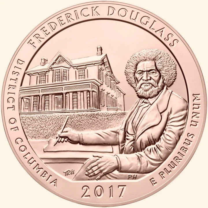 USA 25 c Park Frederick Douglas 2017 nr 37 24kAu