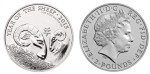 Wielka Brytania 2 funty Rok Owcy 1 OZ Ag.999 2015