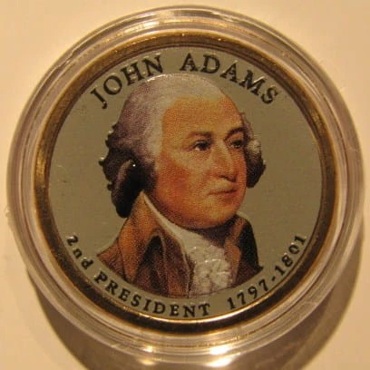 USA 1 $ John Adams 2007 nr 2  KOLOR x1