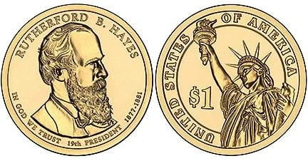USA 1 $ Rutherford B. Hayes 2011 nr 19