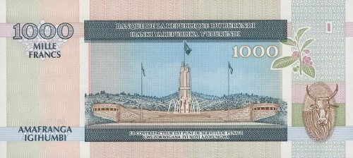 Burundi 1000 franków Bydło 2006 P-39d