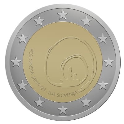 2 € Słowenia Jaskinia Postojna 2013