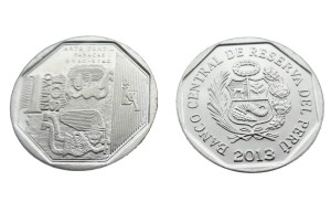 Peru 1 sol Arte Textil Paracas 2013