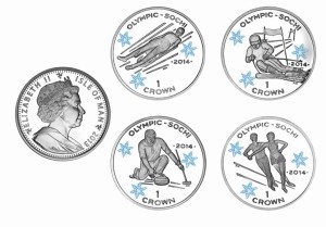 Wyspa Man 4 x  1 crown Olimpiada w Sochi 2014