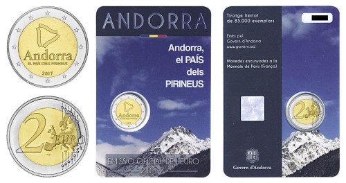 2 euro Andora Kraj Pirenejski 2017