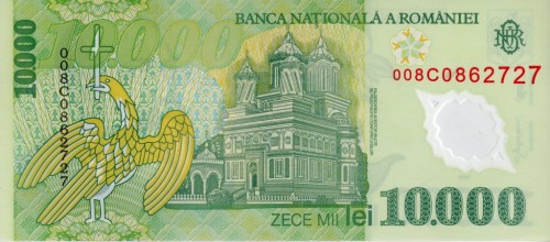 Rumunia 10 000 leu Cerkiew 2000 P-112a.1