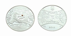 UKRAINA 5 UAH Rok Smoka + kamyki 2012