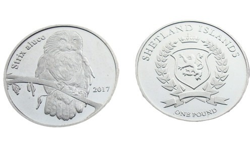 Szetlandy 1 Funt Puszczyk zwyczajny 2017