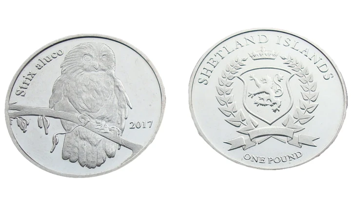Szetlandy 1 Funt Puszczyk zwyczajny 2017