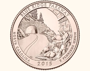 USA 25 c Park narodowy Blue Ridge 2015 nr 28 24kAu