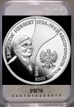 10 zł Zbigniew Herbert (1924 - 1998) 2008 PR 70