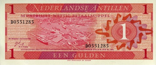 Antyle Holenderskie 1 gulden Port 1970 P-20a