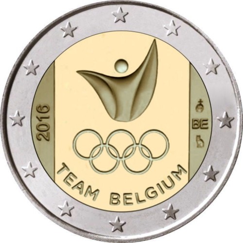 2 euro Belgia Drużyna na Olimpiadę w RIO 2016