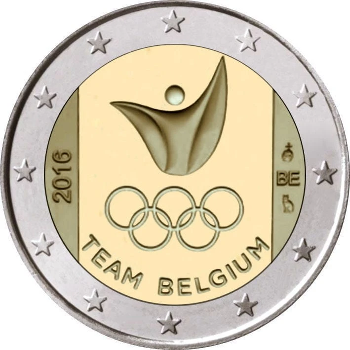 2 euro Belgia Drużyna na Olimpiadę w RIO 2016