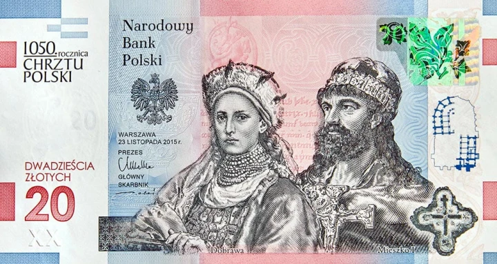 20 zł 1050. rocznica Chrztu Polski  2016