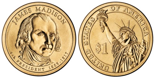 USA 1 $ James Madison 2007 nr 4