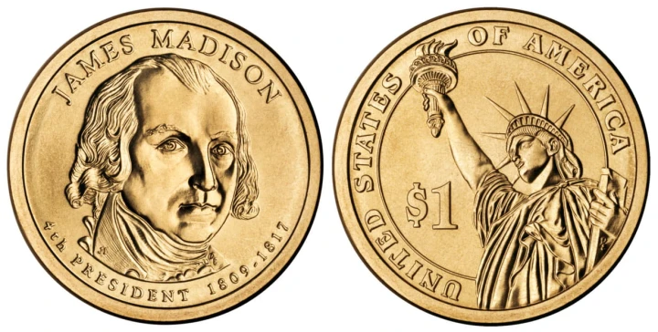 USA 1 $ James Madison 2007 nr 4