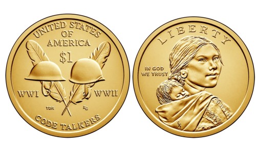 USA 1 $ Rdzenni Amerykanie Koderzy I i II WŚ 2015 nr 17