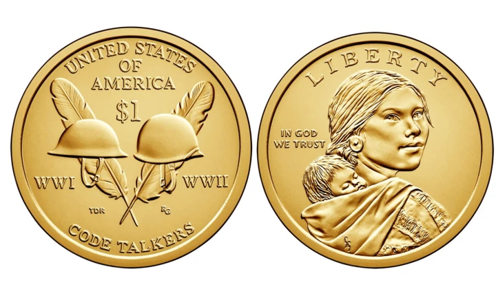 USA 1 $ Rdzenni Amerykanie Koderzy I i II WŚ 2015 nr 17