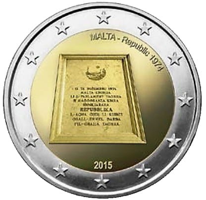 2 € Malta Konstytucja 2015