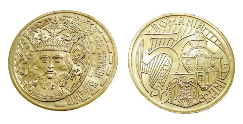 Rumunia 50 bani 625. rocznica wstąpienia Mirczy Starego na tron Wołoszczyzny 2011