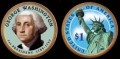 USA 1 $ George Washington 2007 nr 1 KOLOR x2