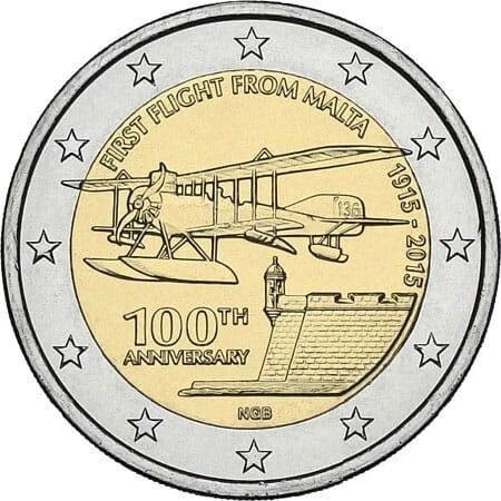 2 € Malta Pierwszy lot 2015