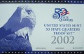 USA Proof set 5 x 25c Stany 2002 "S"