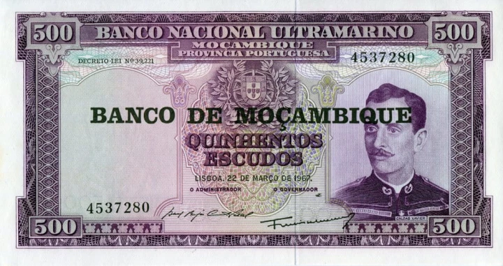 Mozambik 500 escudos Caldas 1976 P-118