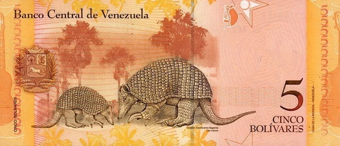 Wenezuela 5 Bolivares Pancerniki 2011 P-89