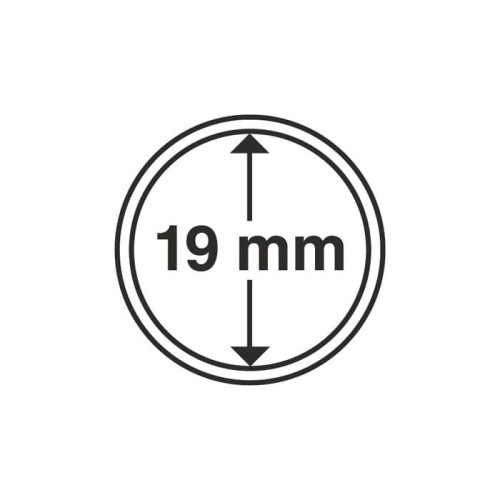 Kapsel 19 mm idealny na 2 eurocenty