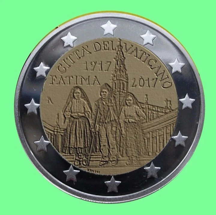 2 euro Watykan Fatima - Objawienia 2017
